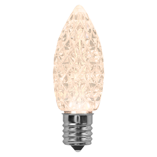 Faceted C9 LED Light Bulbs - S/25 (Classic White®)