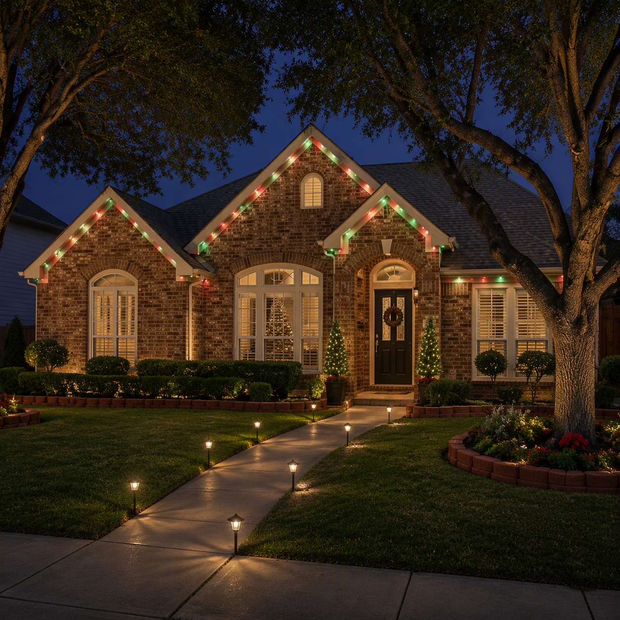 Faceted C9 LED Light Bulbs - S/25 (Green)